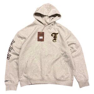 NWT Men’s Mitchell & Ness NHL Throne Hockey Rink Hoodie T-Shirt Grey Size XL